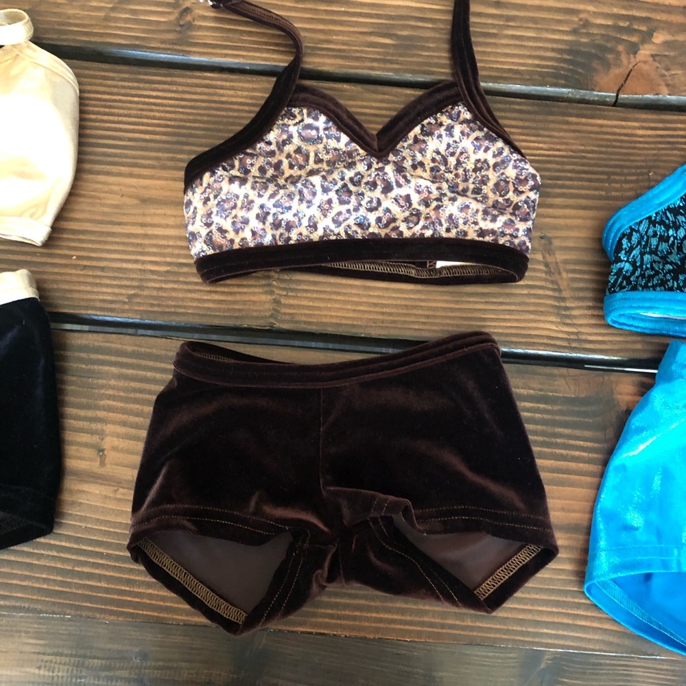 Two piece dance set. Custom made.